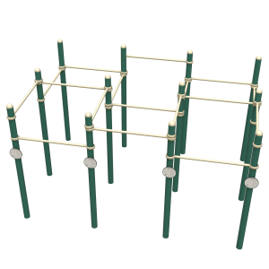 3D Rendering of the Multi Level Fitness Rack