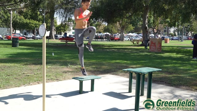 Intro screen for the demo video of the Plyometric Steps