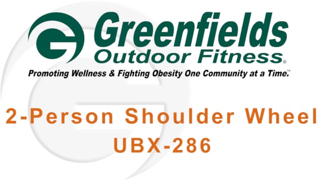 Intro screen for the demo video of the 2-Person Shoulder Wheel