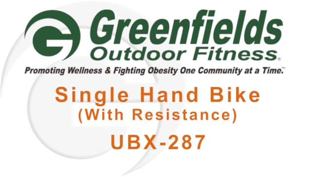 Intro screen for the demo video of the Single Hand Bike Video
