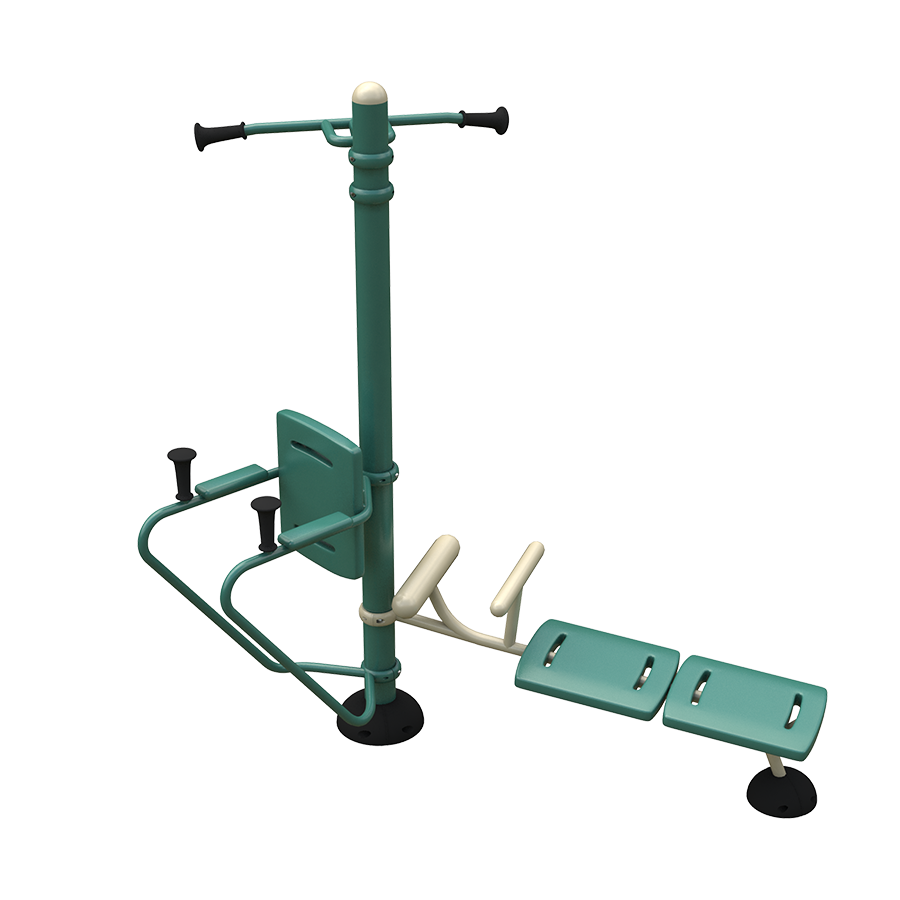 3D Rendering of 3-Person fitness post