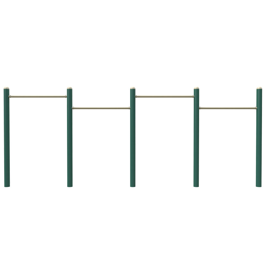 3D Rendering of 4-person pull-up station