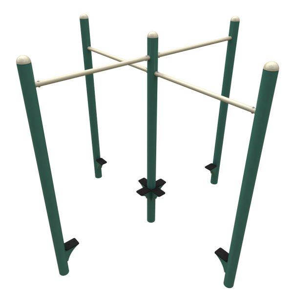 MT026 4 Person Pull Up Station Render