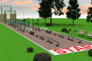 3D Rendering of the Obstacle Course