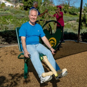 A man using the Leg Extension