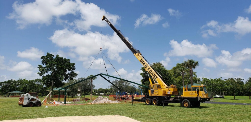 Construction of a shade structure