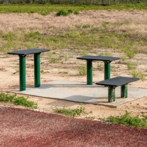 Plyometric Steps (Set of 3) along a fitness trail in a field