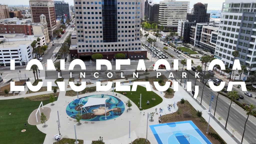 Intro screen for a video highlighting Lincoln Park in Long Beach, CA