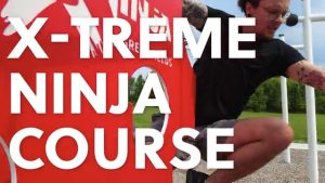 Intro screen for a video highlighting the X-Treme Ninja Course