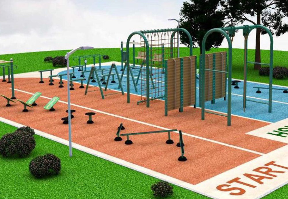 3D Rendering Obstacle Course 1 3D Rendering Obstacle Course 1