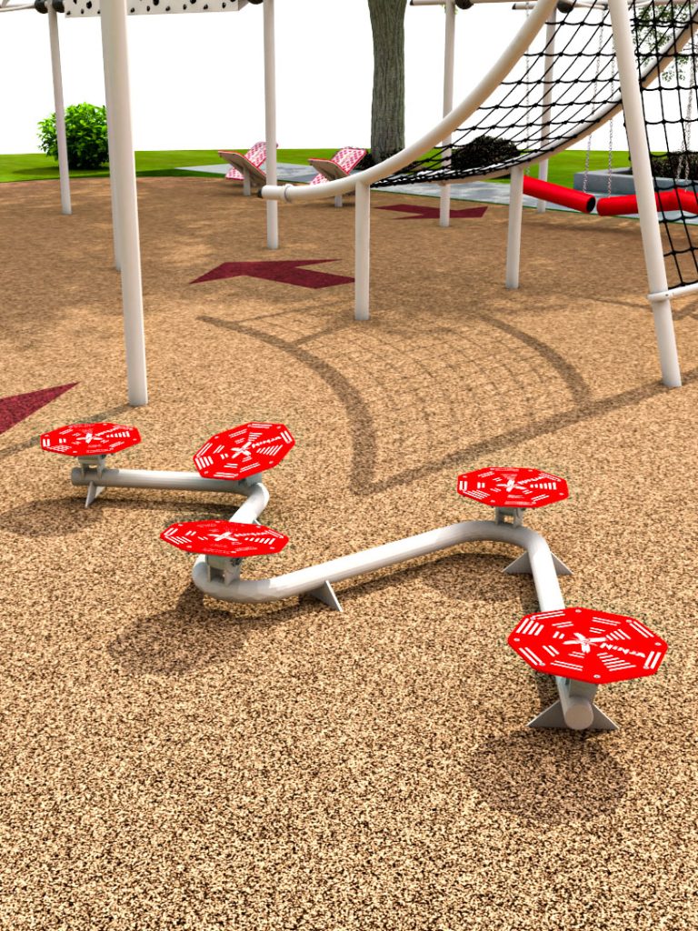 3D Rendering of Vertigo 5 Trainer, an X-Treme Ninja Course feature