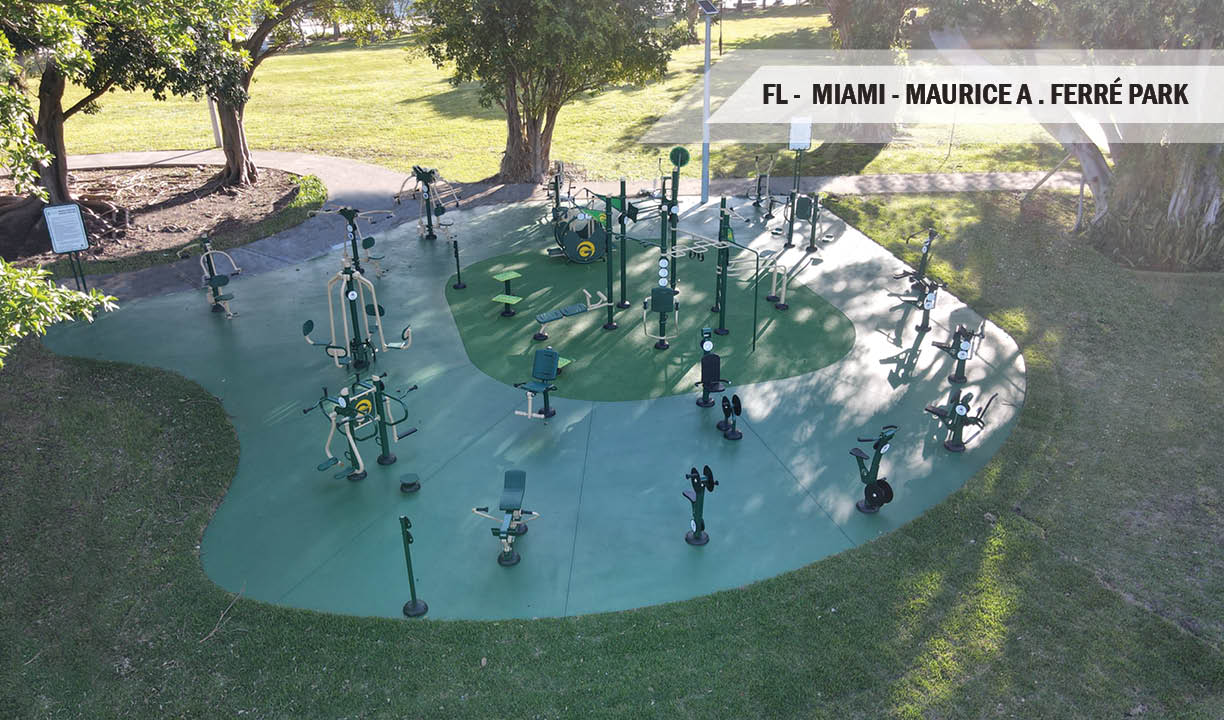 Maurice A Ferre Park Fitness Equipment