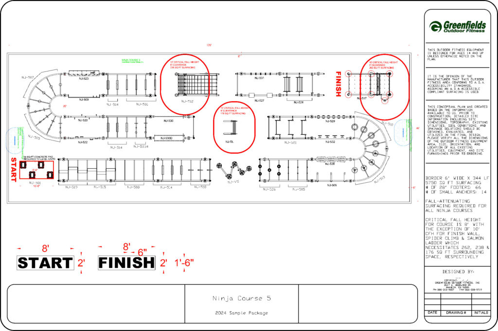 ninja course 5 schematic