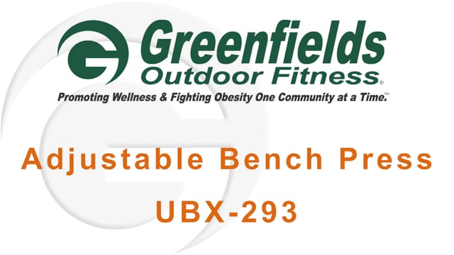 Intro screen for the demo video of the Adjustable Bench Press