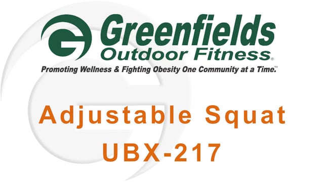 Intro screen for the demo video of the Adjustable Squat