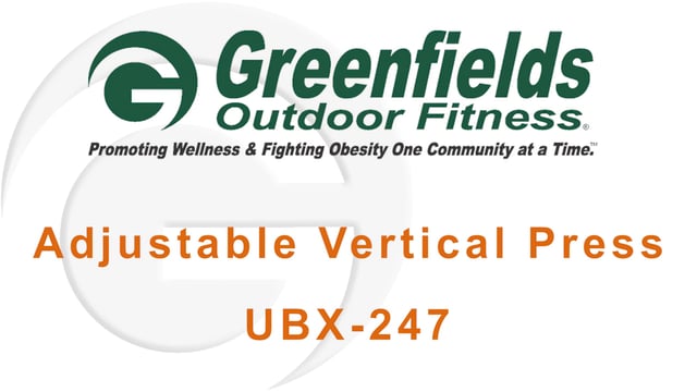 Intro screen for the demo video of the Adjustable Vertical Press