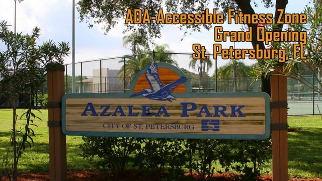 Intro screen for a video highlighting in Azalea Park Opening Ceremony in St. Petersburg, FL