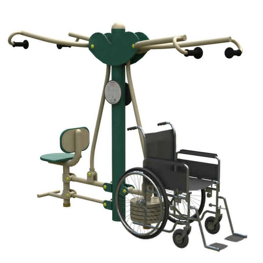 3D rendering of wheelchair accessible lat pull