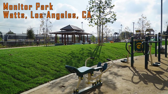 Intro screen for a video highlighting Monitor Park