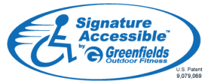 signature accessible logo with patent