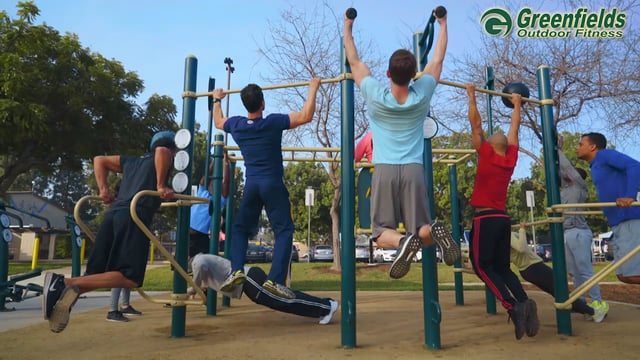 Intro screen for a video highlighting Simms Park in Bellflower, CA