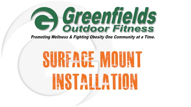 A intro screen for video highlighting Surface Mount Installation