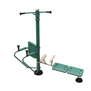 3D Rendering of 3-Person fitness post