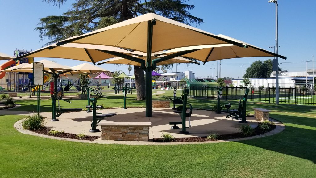 Outdoor fitness area
