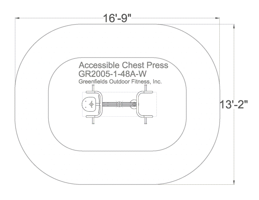 2-Person Accessible Chest Press Diagram