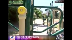 Intro screen for a video highlighting Siloam Springs, Arkansas